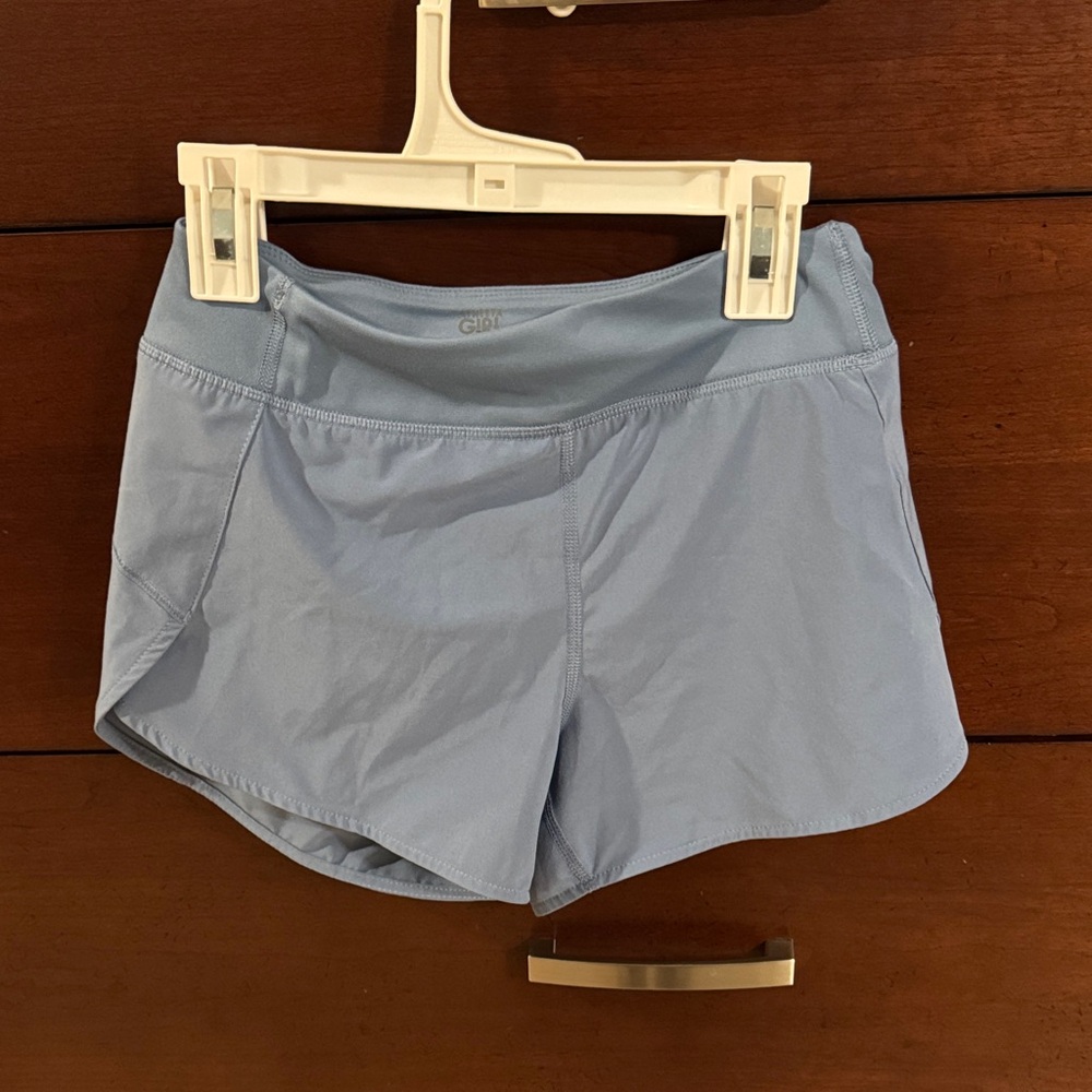 Athleta Girls M Light Blue Running Shorts